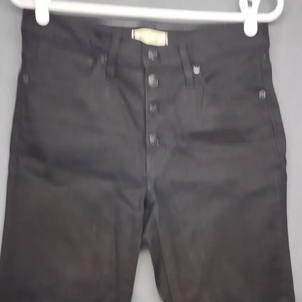Madewell Jeans Womens 28 Mid Rise Skinny Black Cotton Blend